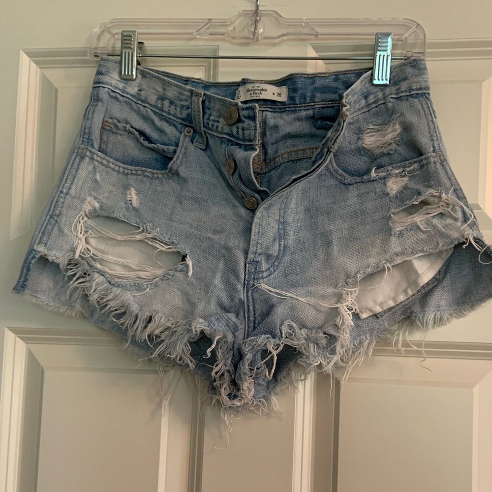 Abercrombie High Waisted Denim Short